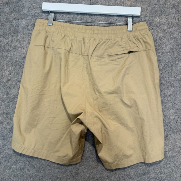 Lululemon Bowline Shorts Mens Large 8" Inseam Linerless Stretch Beige Drawstring - Picture 7 of 10